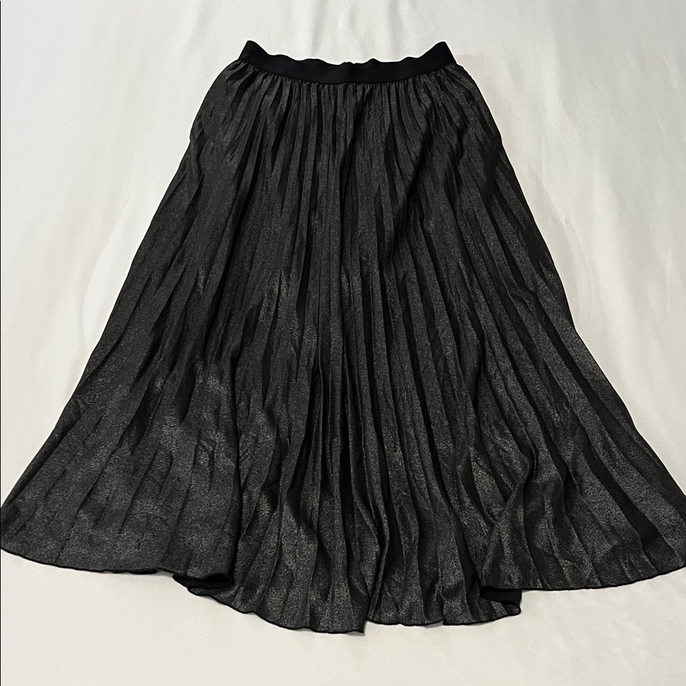 H&M Black Metallic Maxi Skirt w/ Mini Underskirt